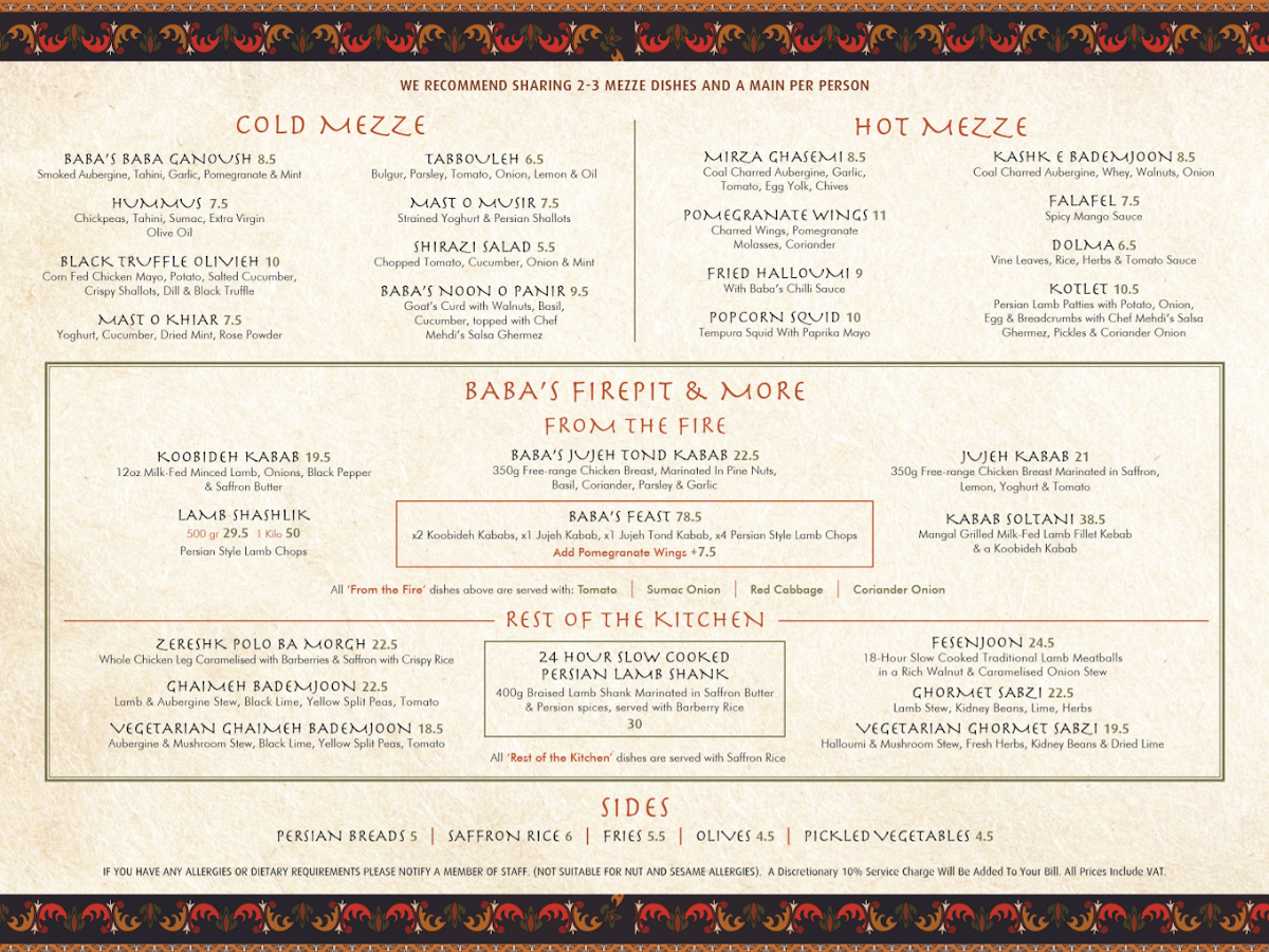 Menu Baba's Mezze Bath-1