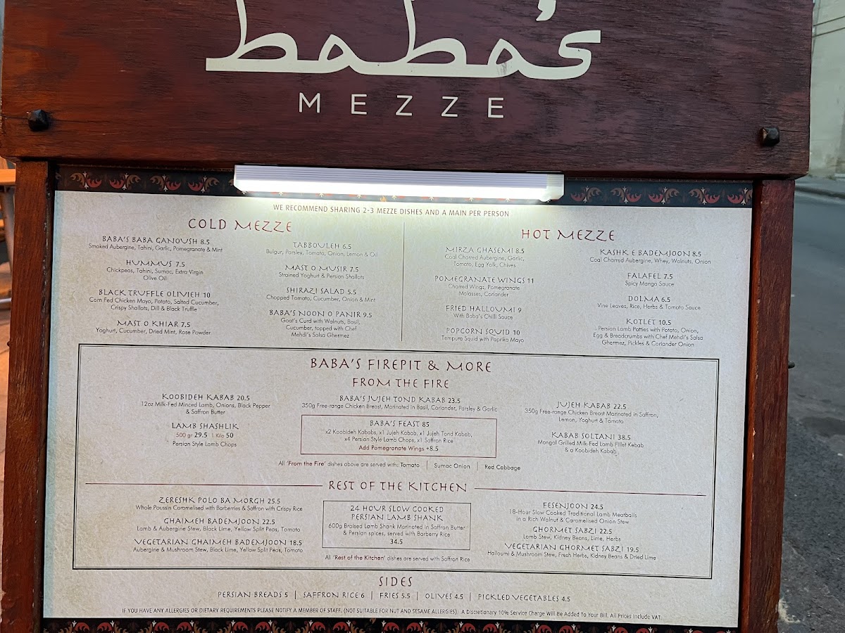 Menu Baba's Mezze Bath-2