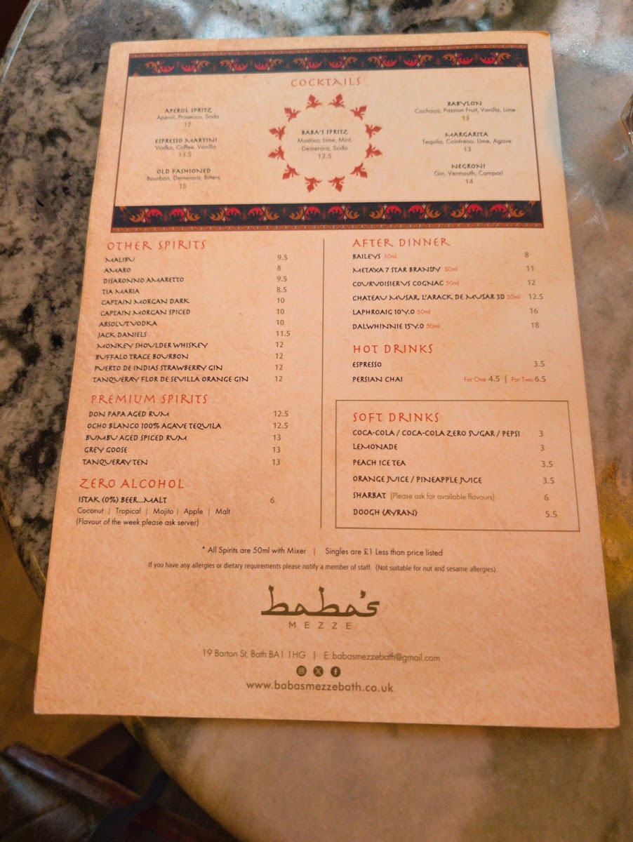 Menu Baba's Mezze Bath-4