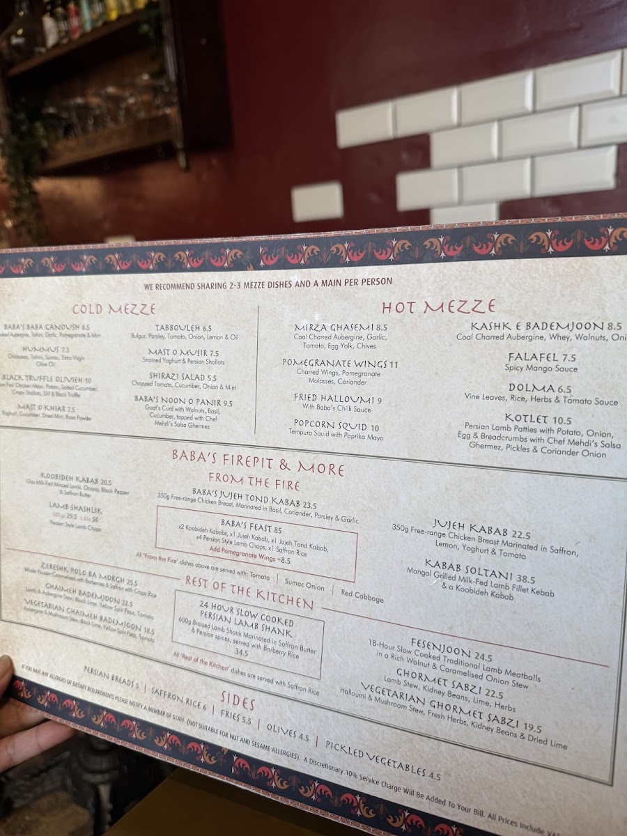 Menu Baba's Mezze Bath-8